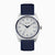 Accurist Origin Men's Watch | Silver Case & Blue Canvas Strap with White Dial | 41mm