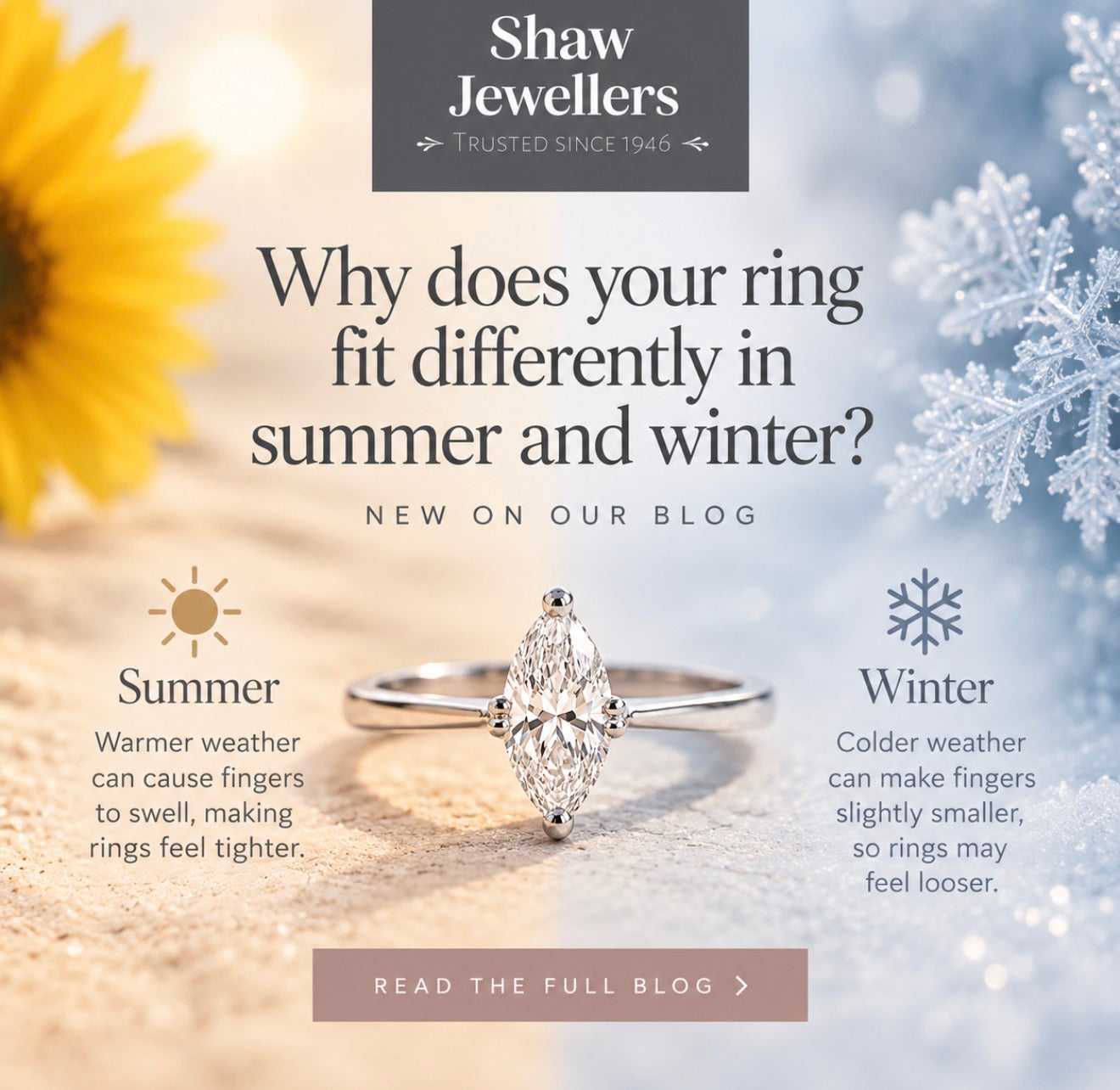 Why Does My Ring Fit Differently in Summer and Winter?