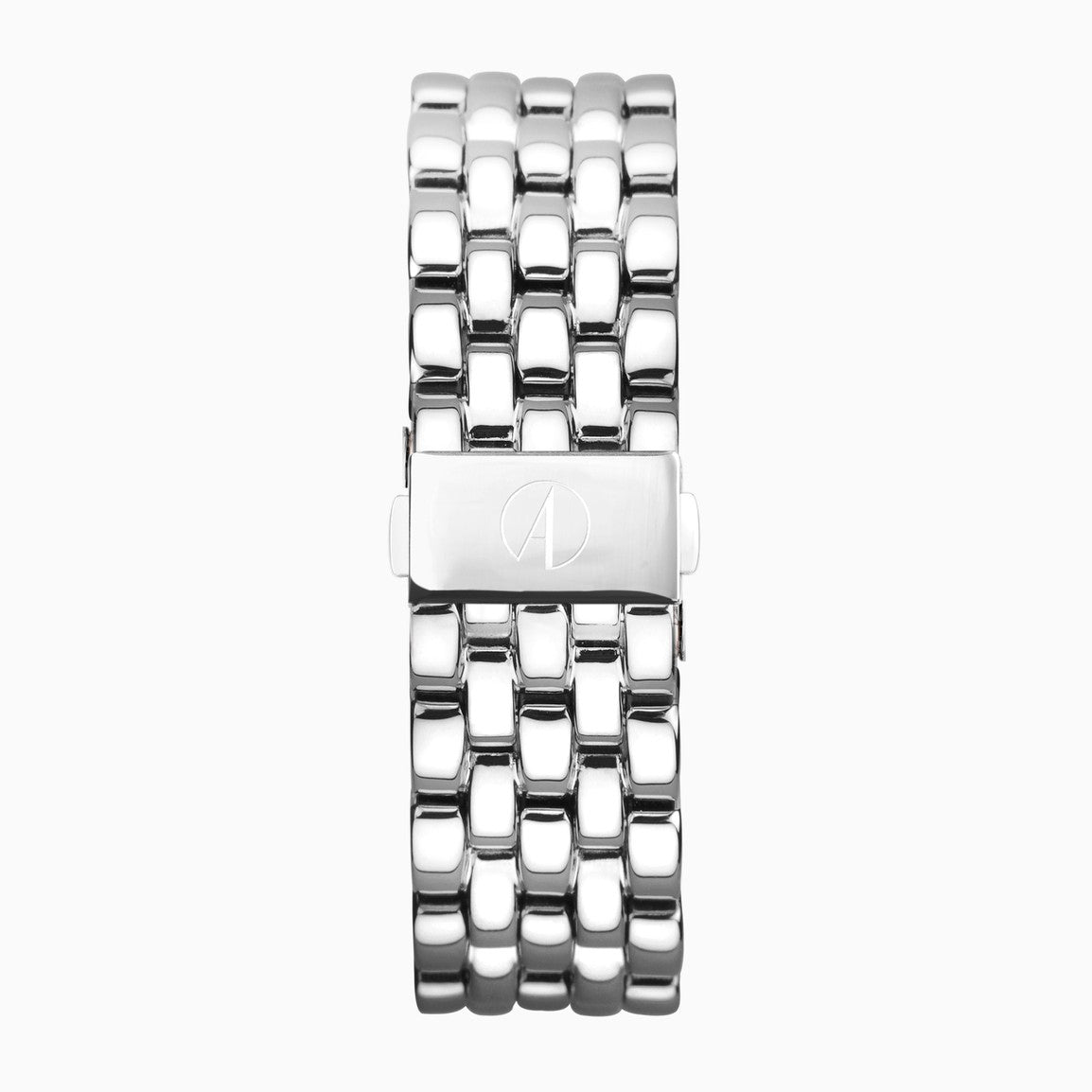 Accurist Rectangle Ladies Watch | Silver Case &amp; Stainless Steel Bracelet with White Dial | 26mm