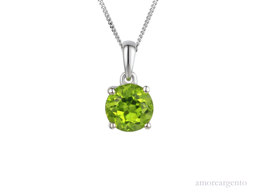 August Birthstone Peridot Purity Necklace 