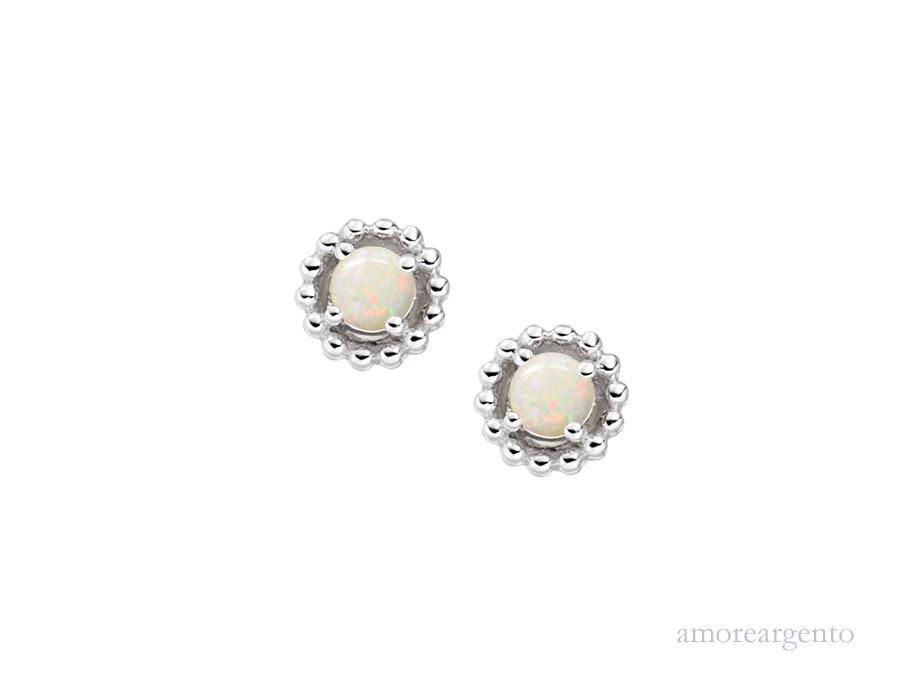 October Birthstone Opal Vivo Earrings