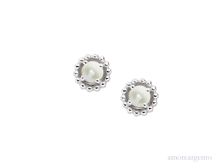 June Birthstone Pearl Vivo Earrings  