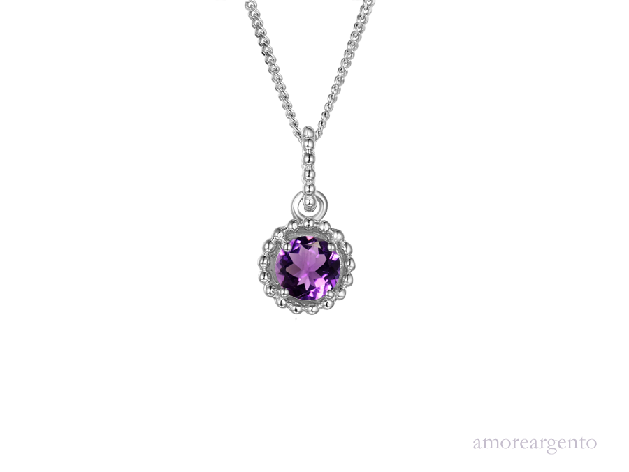 February Birthstone Amethyst Vivo Necklace