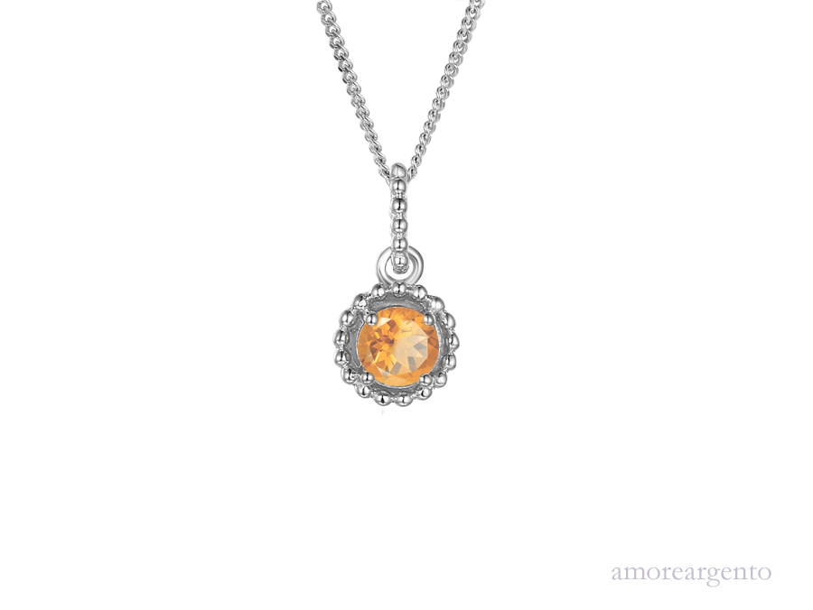 November Birthstone Citrine Vivo Necklace  