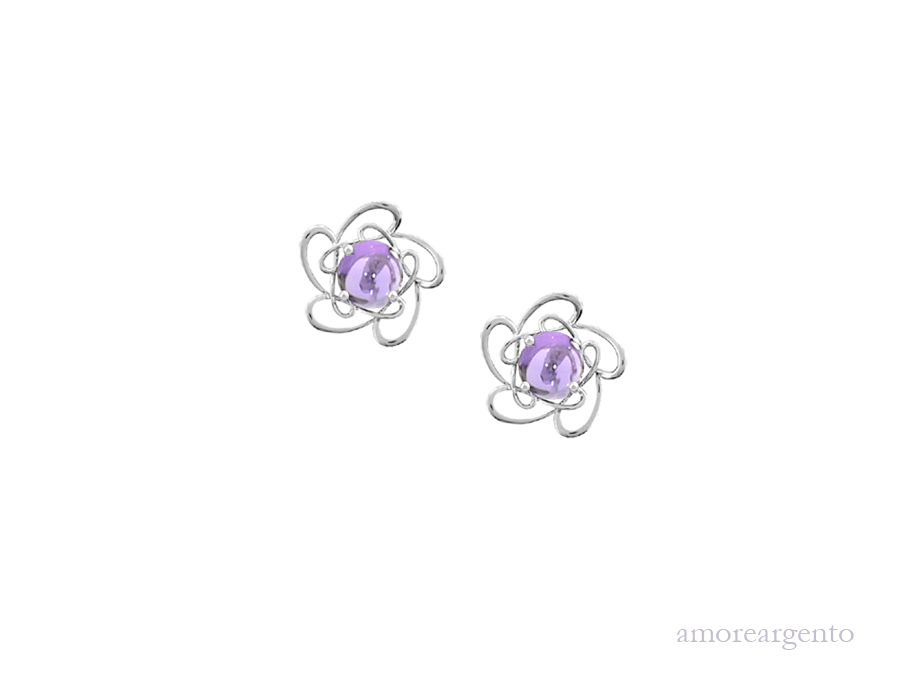 Dreamy Amethyst Clip Earrings