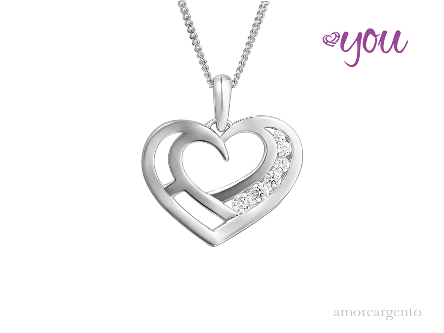 Sterling silver i on sale love you necklace