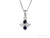 Serenity Cubic Zirconia & Sapphire Necklace 