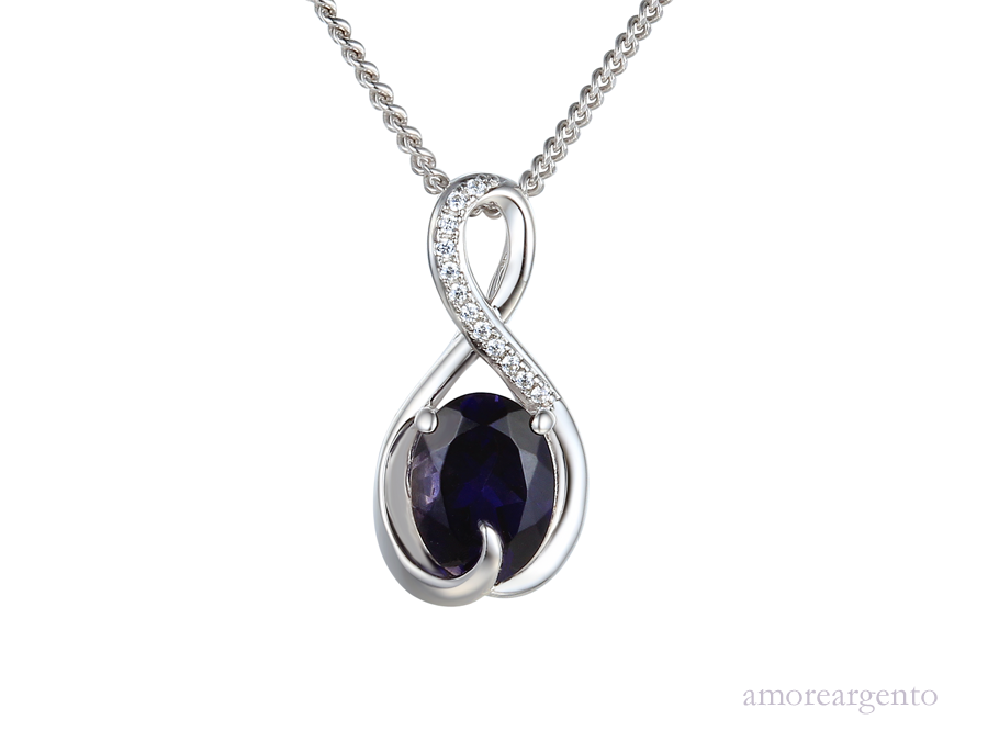 Reverso Iolite Necklace   