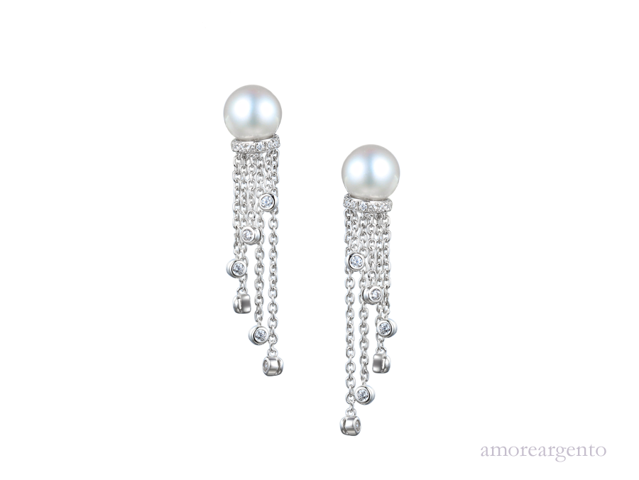 Tassel Pearl Earrings  