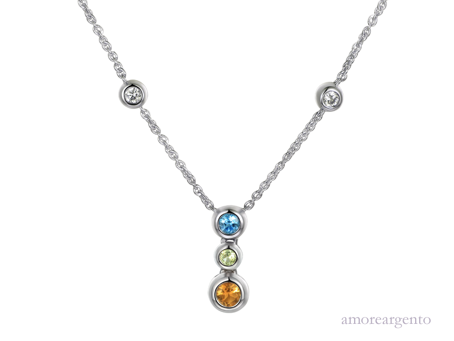 Multi Coloured Orb Necklace