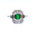 Emerald and diamond boutique ring