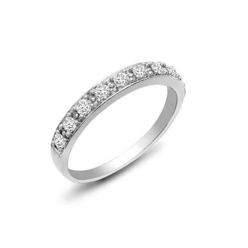 Diamond eternity ring in white gold