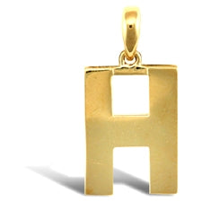 Initial pendant in gold
