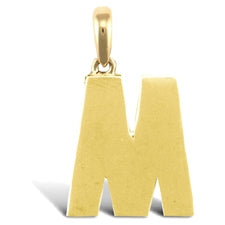 Initial pendant in gold