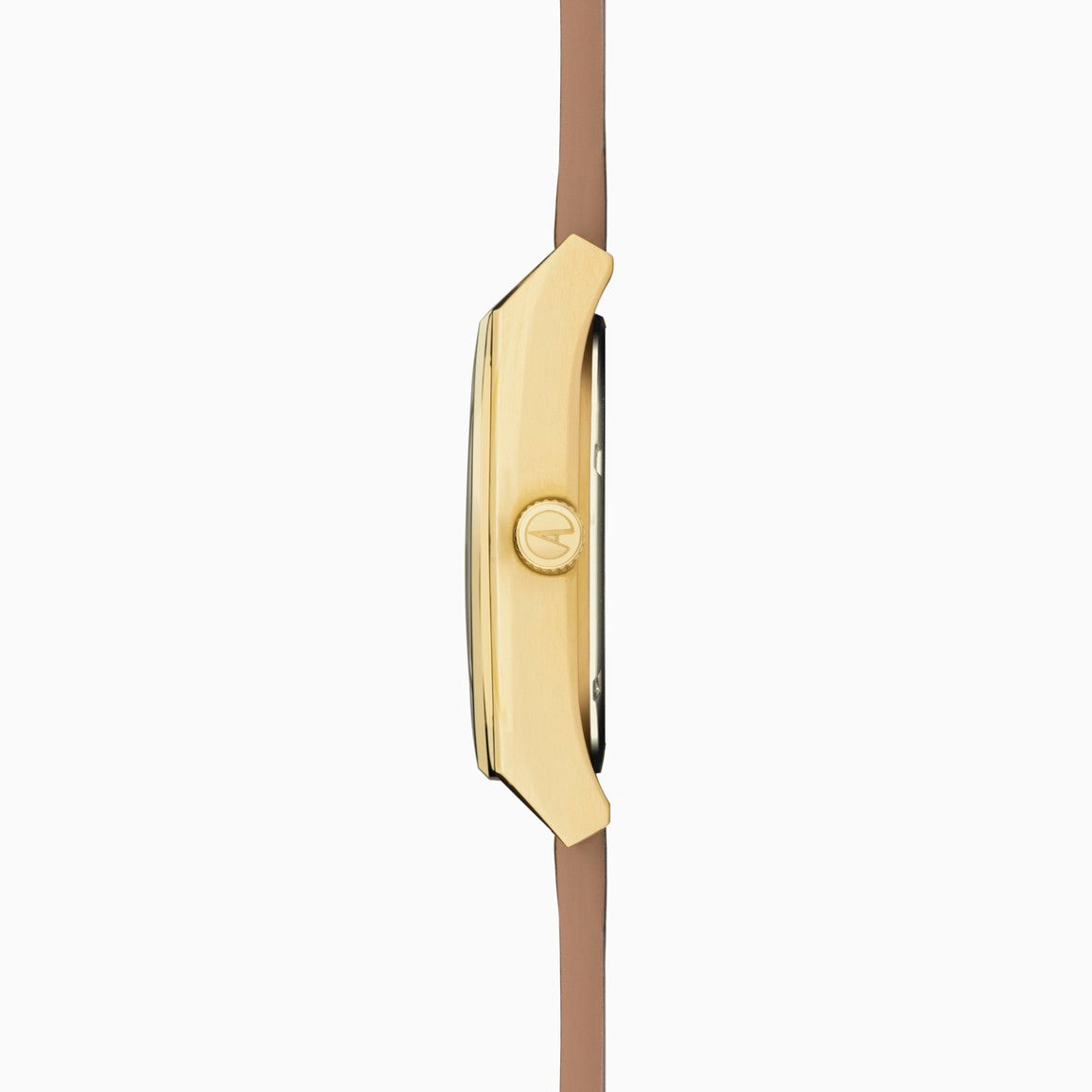 Accurist Origin Men's Watch | Gold Case & Brown Leather Strap with Black Dial | 41mm