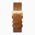 Accurist Origin Men's Watch | Gold Case & Brown Leather Strap with Black Dial | 41mm