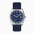 Accurist Origin Men's Watch | Silver Case & Blue Canvas Strap with Royal Blue Dial | 41mm