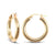 Yellow gold hoop earrings 1.5g