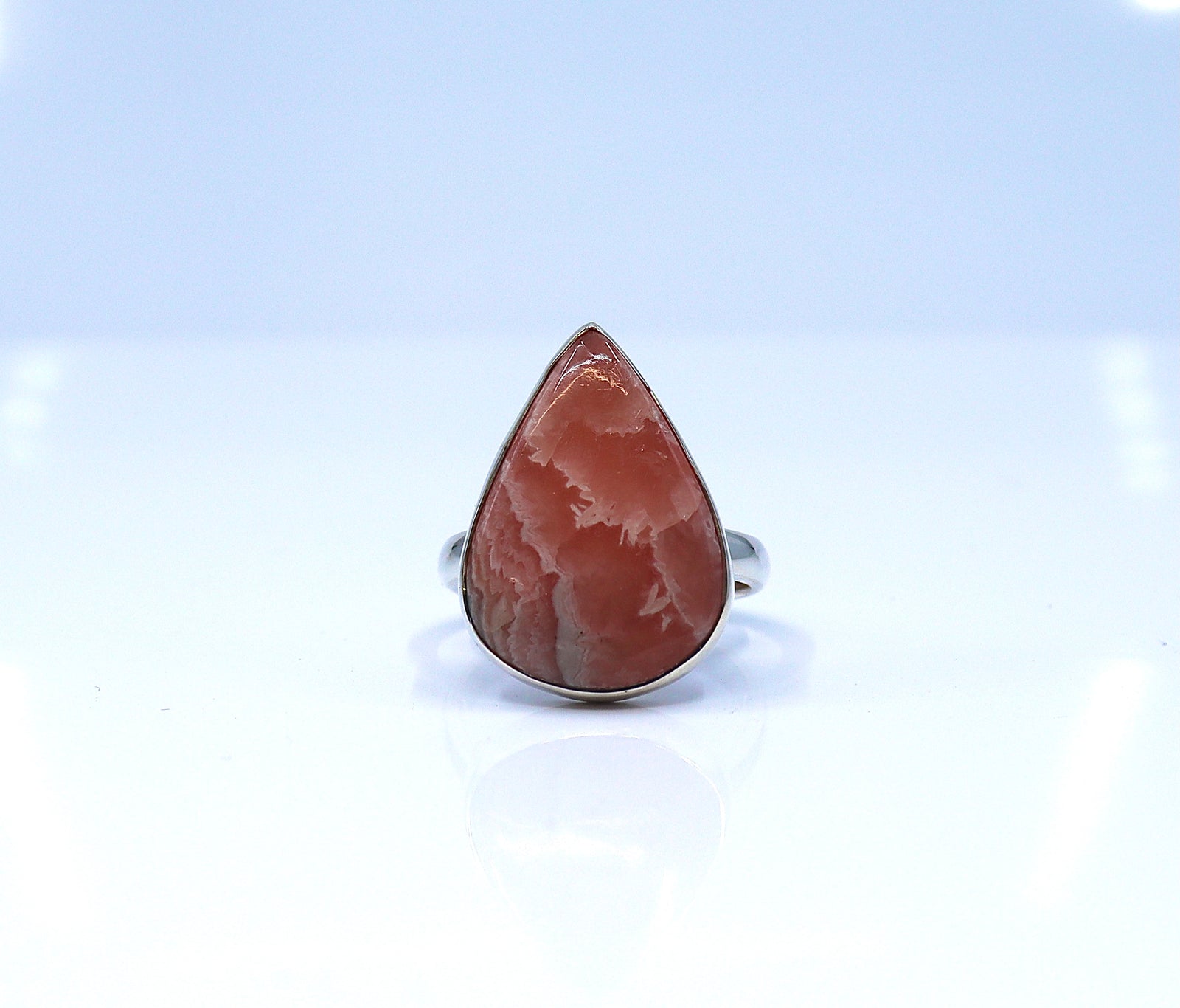 Rhodochrosite ring